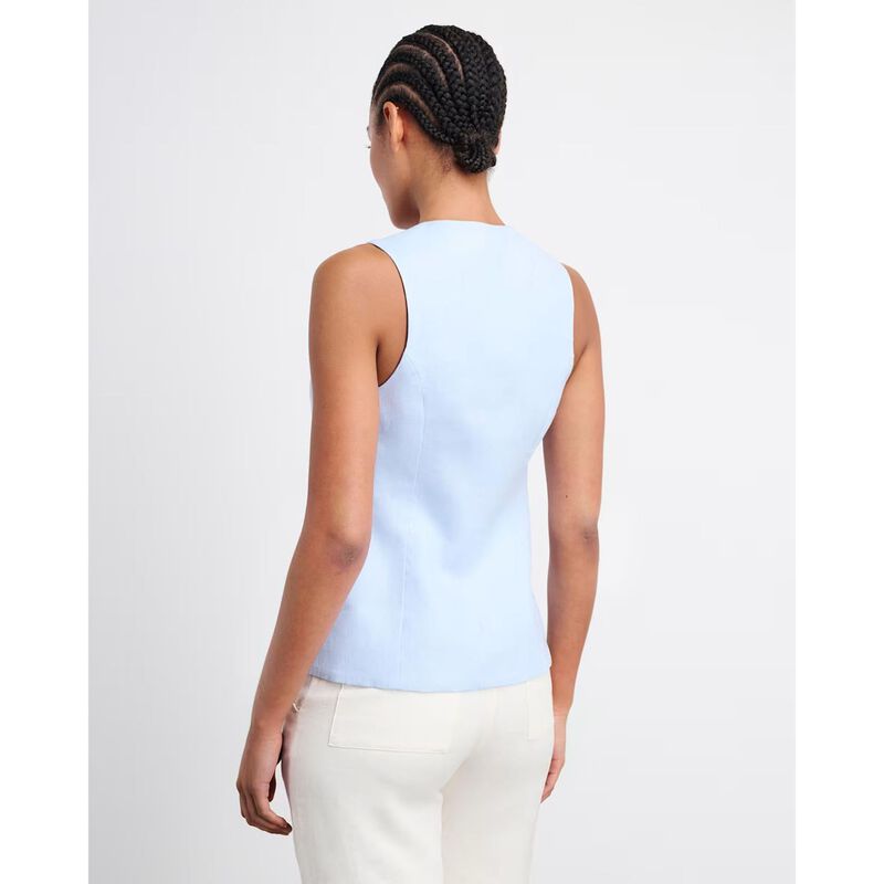 JAG Sophie Linen Ribbon Vest image number 1